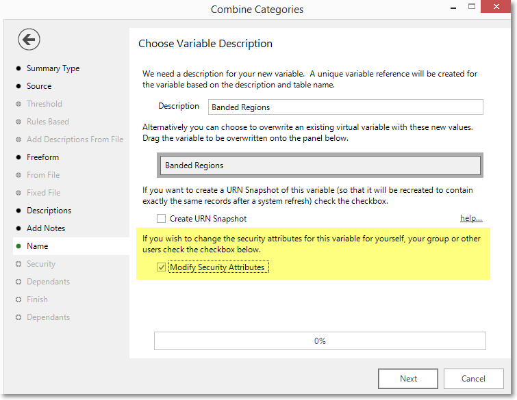 Combine Categories Wizard - Name Combine Categories Wizard - Name